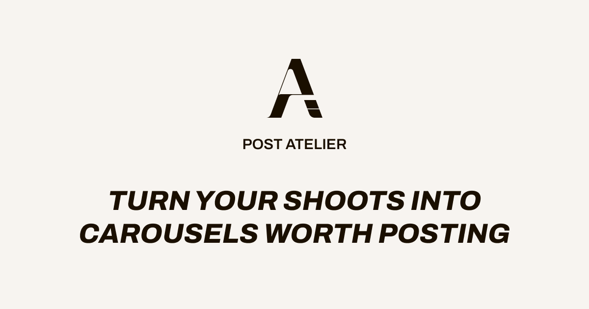 Created an app that makes creating social media posts from a lot of photos much easier. logo